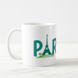 Paris und die schöne Eiffelturm Coffee Tasse