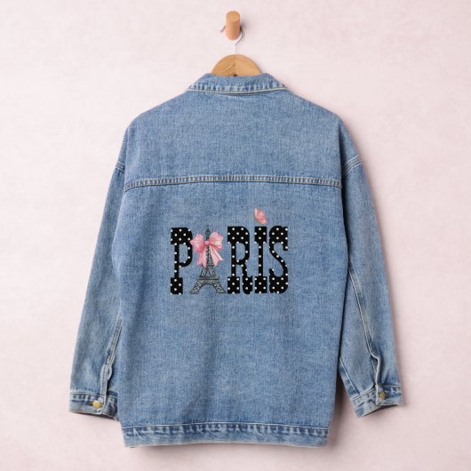 Paris und Niedliche Polka-Dots Jeansjacke (Hangar)