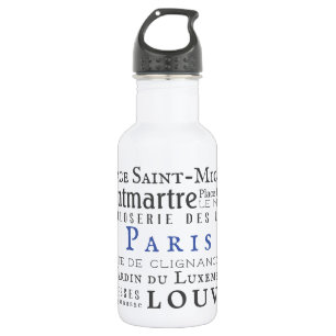 Paris und seine Sehenswürdigkeiten Edelstahlflasche