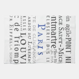 Paris und seine Sehenswürdigkeiten Geschirrtuch