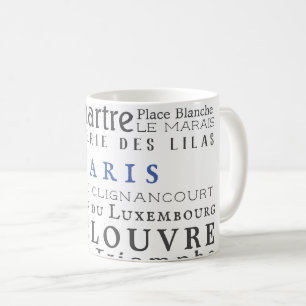 Paris und seine Sehenswürdigkeiten Kaffeetasse