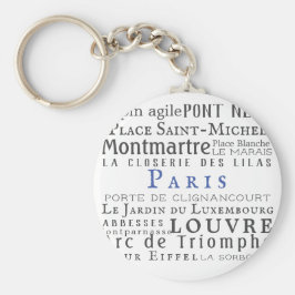 Paris und seine Sehenswürdigkeiten Schlüsselanhänger
