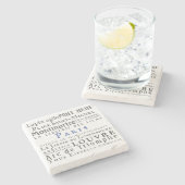 Paris und seine Sehenswürdigkeiten Steinuntersetzer (Seitenansicht)