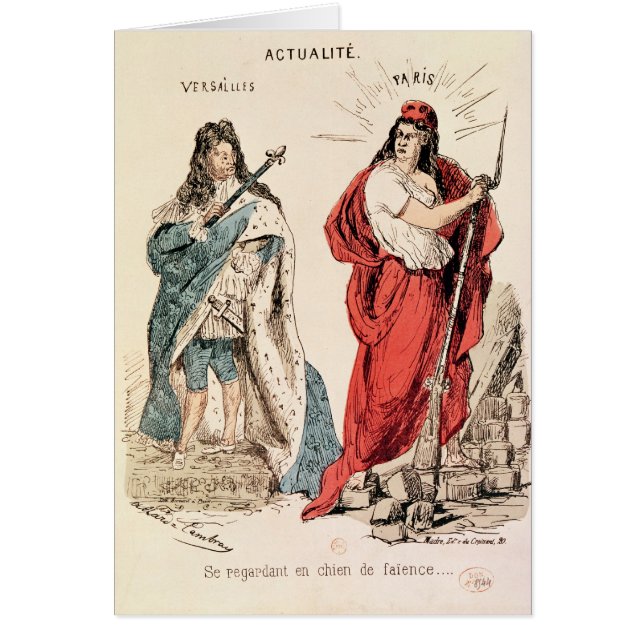 Paris und Versailles, die an einander, 1871 (Vorne)