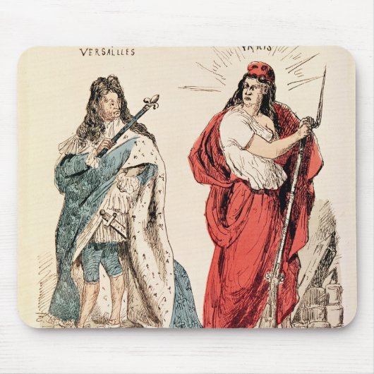 Paris und Versailles, die an einander, 1871 Mousepad (Vorne)