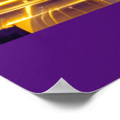 Paris unter dem Lila Sternenhimmel Poster (Ecke)