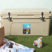 Paris unter einem türkisfarbenen Twilight Sky Aufkleber (Kühler)