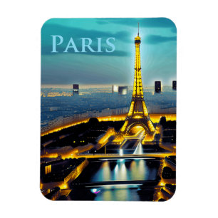Paris unter einem türkisfarbenen Twilight Sky Magnet