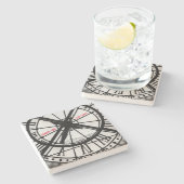 Paris Untersetzer in Schwarz und Weiß (Seitenansicht)