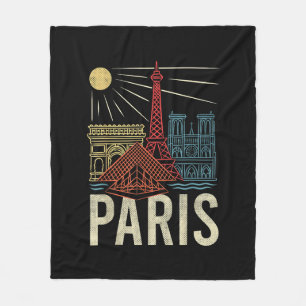 Paris Urlaub, Frankreich Ferien, Eiffelturm, Liebe Fleecedecke