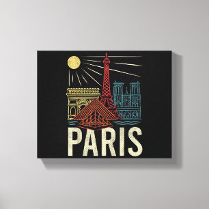 Paris Urlaub, Frankreich Ferien, Eiffelturm, Liebe Leinwanddruck