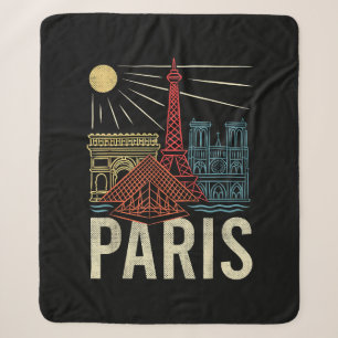 Paris Urlaub, Frankreich Ferien, Eiffelturm, Liebe Sherpadecke