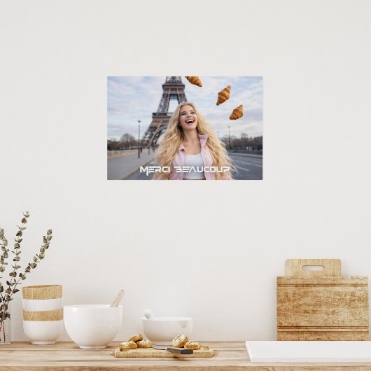 PARIS - VIELEN DANK POSTER (Küche)