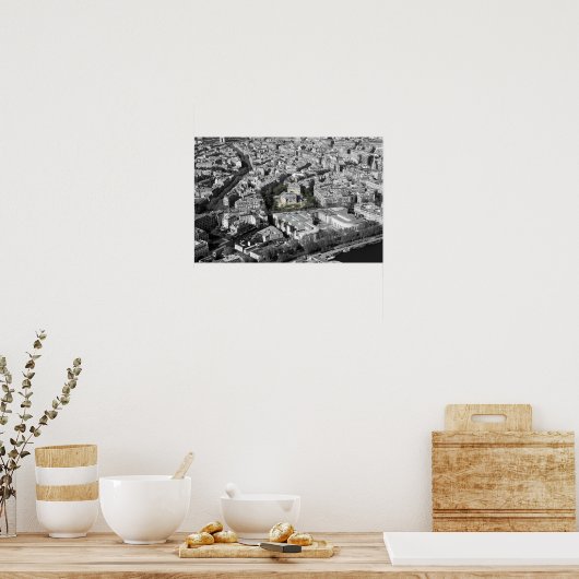 Paris View Poster (Küche)