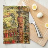 Paris View von Vincent's Room von Vincent van Gogh Geschirrtuch (Viertel Falte)