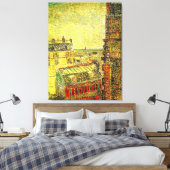 Paris View von Vincent's Room von Vincent van Gogh Leinwanddruck (Insitu (Schlafzimmer))