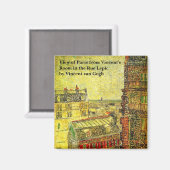 Paris View von Vincent's Room von Vincent van Gogh Magnet (Vorderseite/Rückseite)