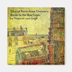 Paris View von Vincent's Room von Vincent van Gogh Magnet