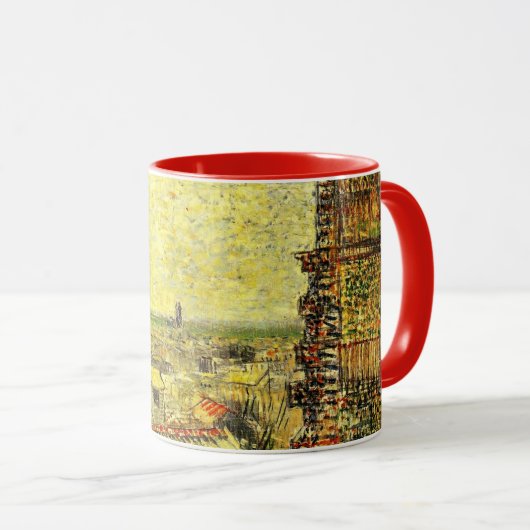 Paris View von Vincent's Room von Vincent van Gogh Tasse (VorderseiteRechts)