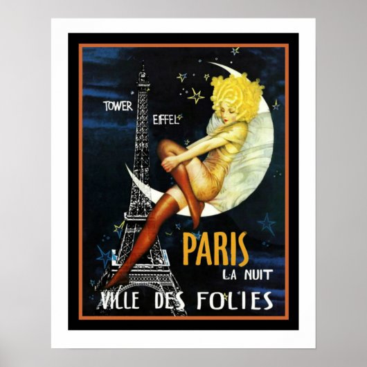 Paris Ville Des Folies Poster 16 x 20 (Vorne)