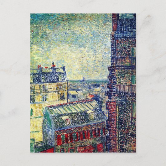Paris, Vincent's Room Rue Lepic, Van Gogh Fine Art Postkarte (Vorderseite)