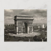 Paris Vintag Arc de Triomphe 1943 Postkarte (Vorderseite)