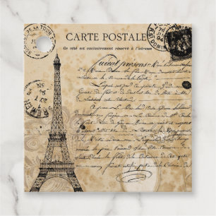 Paris Vintag Eiffelturm Geschenkanhänger