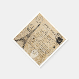 Paris Vintag Eiffelturm Serviette