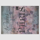 Paris Vintag Elegante Typografie Entcoupage Seidenpapier (Vorderseite)