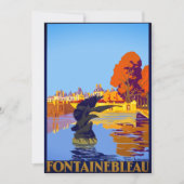 Paris Vintag Fontainebleau Karte (Vorderseite)