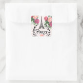 Paris Vintag Pink Roses Stickers (Tasche)