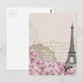 Paris Vintag Postkarte (Vorne/Hinten)