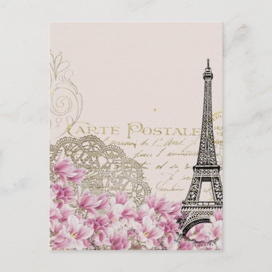Paris Vintag Postkarte (Vorderseite)