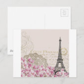 Paris Vintag Postkarte (Vorne/Hinten)