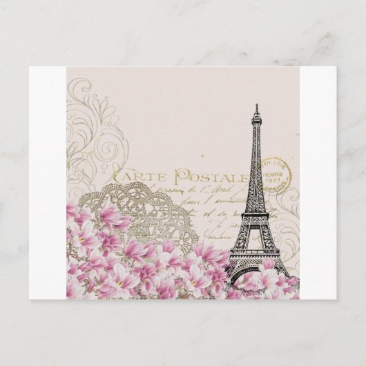 Paris Vintag Postkarte (Vorderseite)