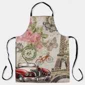 Paris Vintag: Postkartenstil Schürze (Vorderseite)
