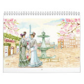 Paris Vintag Viktorianisch Women Fashion Retro Par Kalender (Titelbild)