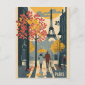 Paris Vintage Art Postkarte (Vorderseite)