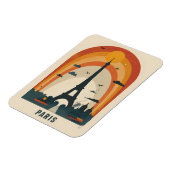 Paris Vintage Art Postkarte Magnet (Linke Seite)