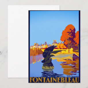 Paris Vintage Fontainebleau Karte