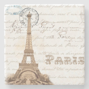 Paris Vintage Französischer Schreibstein Untersetz Steinuntersetzer