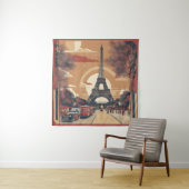 Paris - Vintage Malerei Wandteppich (Beispiel)