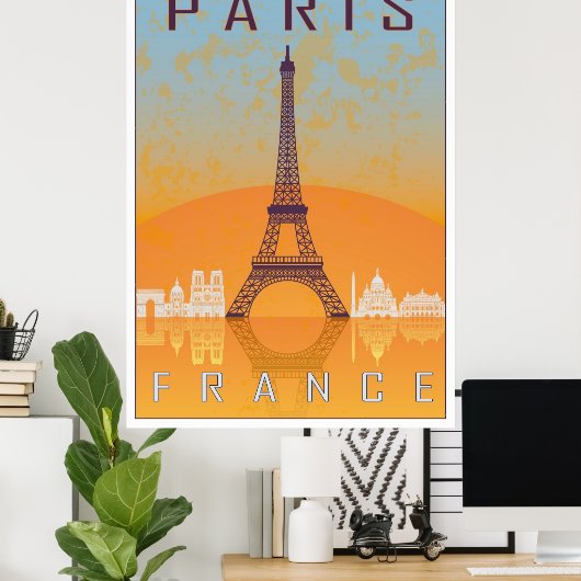 Paris vintage Plakat (Heimbüro)