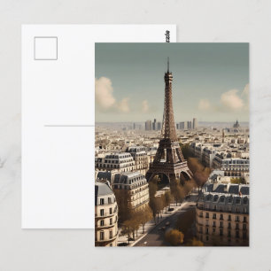 Paris Vintage-Plakat Postkarte