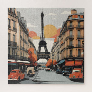 Paris Vintage-Plakat Puzzle