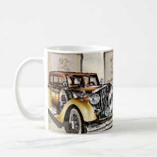 Paris Vintage-Plakat. vintage, plakat, paris, alt, Kaffeetasse