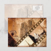 Paris Vintage Postkarte (Vorne/Hinten)
