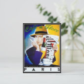 Paris Vintage Postkarte (Stehend Vorderseite)