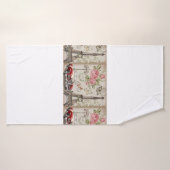 Paris Vintage Postkarte. Badehandtuch (Badehandtuch)