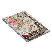 Paris Vintage Postkarte. Notizblock (Rechte Seite)